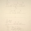 Béni-Hassan el-Qadim [Beni Hasan]. 1 et 2. Tombe de Roteï, paroi nord.