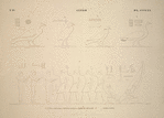 Gizéh [Giza]. 1-4. Peintures copiées dans le tombeau de Ménofré; 5. Tombe d'Eïmei.