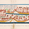 Funeral passing over the sacred Lake of the Dead, and its arrival at the tomb on the other side. Thebes.