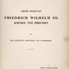 Seiner Majestaet Friedrich Wilhelm III. Koenige von Preussen ...[Dedication]