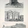1. Abousir [Abu Sir Site] ; 2. Die Ruine Bel del Rum, auf der Strasse von Siwah nach Augila, ... ; 3. Zwei gegen den Nil gekehrte Kapellen oder Andachtsorte in den Steinbrüchen von Gebel-el-Silsili [Gebel el-Silsila] in Ober-Aegypten.