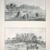 a. Ansicht des Dorfes Schargieh oder Alt-Siwah von der Nordseite; b. El-Gara.