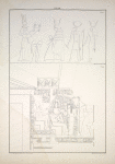 1. Rhea, Theuth und Nephthys zu Gebel el-Silsili; 2. Aufnahme des Osymandyas unter die Götter, durch Horus, Nemesis und Theuth.