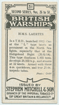 H.M.S. Laertes.