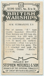 H. M. Submarine E9