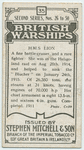 H.M.S. Lion.