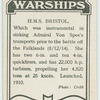H.M.S. Bristol.