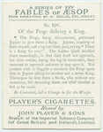 [Fable] of the frogs desiring a king