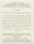 [Fable] of the ox & the dog in the manger