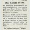 Mrs. Harry Bonny.