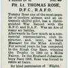 Flt. Lt. Thomas Rose, D.F.C., R.A.F.O.