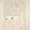 Monuments égyptiens. Proscynème des filles de Sevekôtph.
