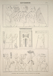 Heptanomide. Bas-reliefs tirés des hypogées de Zawyet el-Mayetin et de Tell-Amarna.