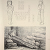 Monuments égyptiens. 1-5. Statuettes d'un fils de Ramsès II; 6. Colosse de Ramsès II à Wady Esseboua.