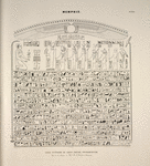 Memphis. Stèle funéraire du grand prètre Pischarenptah, tiré de la collection de M. A. C. Harris, à Alexandrie.