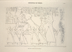 Nécropole de Thèbes. Amounoph 1-er porté dans son palanquin.