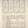 Thèbes, Karnac. 1. Bas-relief de la paroi B du petit édifice de Tahraka; 2. Paroi D.