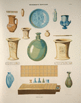 Monuments égyptiens. Vases et jeux.