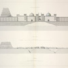 Palais. Façade générale sud-est (voir Pl. e et Pl. 7).