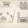 Transport des antiquités. 1. Plan de chariot; 2. Chariot chargé; 3. Abattage des monolithes et chargement du chariot; 4. Déchargement du chariot près du tigre et précautions prises contre l'inondation.