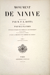Monument de Ninive, ... Tome 1. Architecture et sculpture. [Title page]