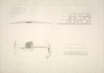 Plan, coupe, élévations et détails de construction de l'enceinte.