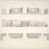 Façade N. Plan et élévation de la face nord-est.