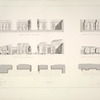 Façade N. Plan et élévations des la faces nord-ouest, sud-est.