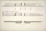Façade n. Plan et élévations de la face sud-est.