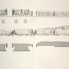 Façade n. Plan et élévations de la face nord-est.