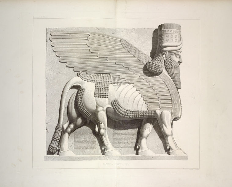 Monument de Ninive, découvert et décrit par M.P.E. Botta; mesuré et dessiné par M.E. Flandin  1849 - 1850