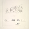 Salle III. Plan et ИlИvations de deux faces. Bas-relief 3.