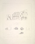 Salle III. Plan et ИlИvations de deux faces. Bas-relief 3.