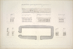 Salle XI. Plan et ИlИvations des quatre faces et des portes e, X.