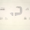 Salle XIII. Plan et élévations des trois faces.