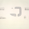 Salle XIV. Plan et élévations des trois faces et de la porte p.