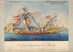 La Galère Capitaine de Malte entrant dans le grand port de la Vallette de retour de sa Croisiere.