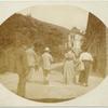 Eline, Adele Spady walking with other members.