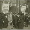 Congress members outside of headquarters.