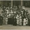Members in front of Parliament.