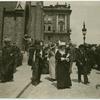 Leaving Szilagyi Dezsoter Church after Dr. Anna Shaw's sermon.