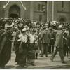 Leaving Szilagyi Dezsoter Church after Dr. Anna Shaw's sermon.