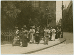 [Mrs. Frigga Carlberg of Göteborg, a town councellor (2nd row, middle, marked 'x'), with other members]