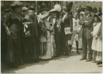 Delegates on the street.