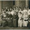 American delegation; Duchess of Marlborough (last row center) with Signe Bergman, Mrs. Belmont, Anna Howard Shaw, Mrs. Stanley MacCormick, Jane Addams, Mrs Nathan and other members (not in order).