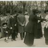 Members of Hungarian Feminist Association selling the feminist paper 'A No' on Budapest's streets 1913-1914.