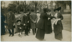 Members of Hungarian Feminist Association selling the feminist paper 'A No' on Budapest's streets 1913-1914.