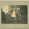 Cicely Corbett Fisher on horseback