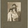 With greetings from Alice Drysdale Vickery, Charles Drysdale, Bessie Drysdale, Eva Drysdale. [Family portrait.]