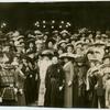Group photo: Mrs. Sarah Ann Lees and Anna Shaw with the audience.
